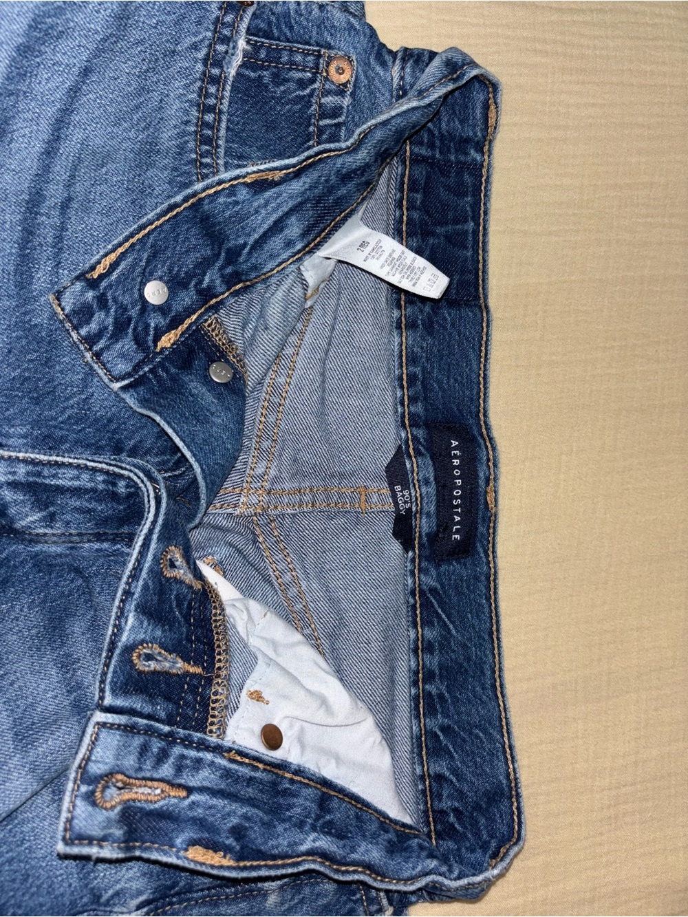 Aeropostale Dark Blue High-Rise Women's Jeans
